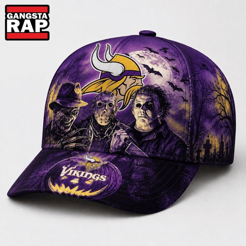 Minnesota Vikings NFL Horror Night Halloween 2026 Design Classic Cap