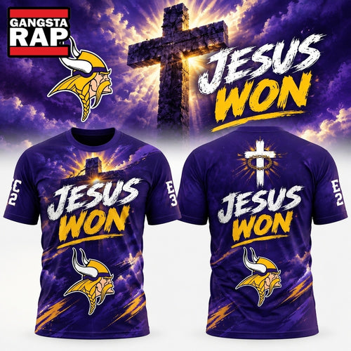 Minnesota Vikings x Jesus Won 2026 Special New T Shirt