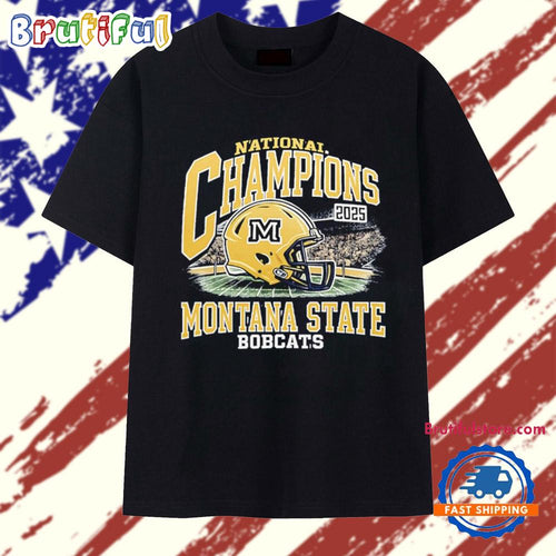 Montana State Bobcats 2025 National Champions helmet T Shirt
