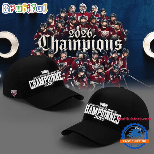 Montreal Victoire 2026 PWHL Walter Cup Champions Black Cap
