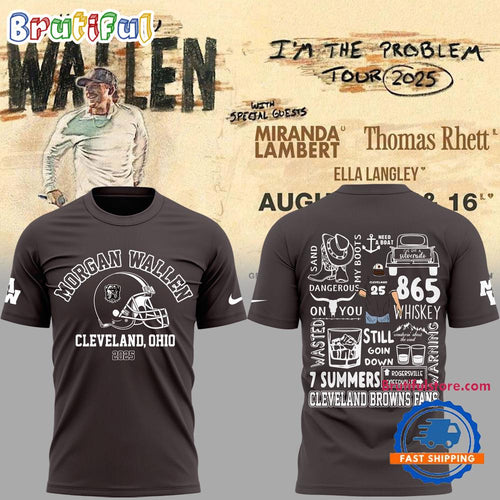 Morgan Wallen x Cleveland Browns 2025 3D Shirt