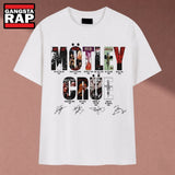Mötley Crüe Albums Signatures Heavy Metal Vintage Graphic T Shirt, Music 2D Shirt