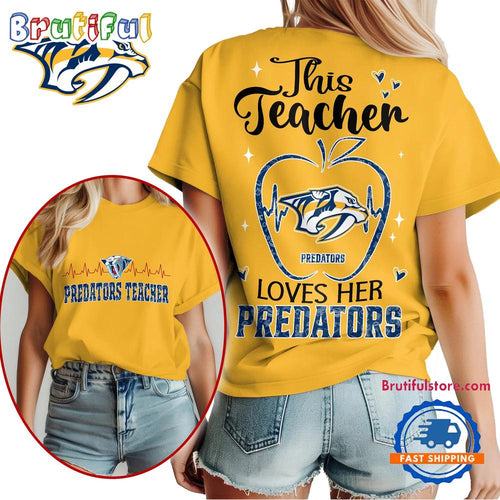 Nashville Predators NHL Nurse Appreciation Month Unisex All Over Print T Shirt