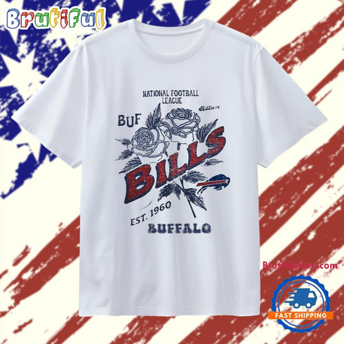 National Football League Buffalo Bills est 1960 Flowers T Shirt