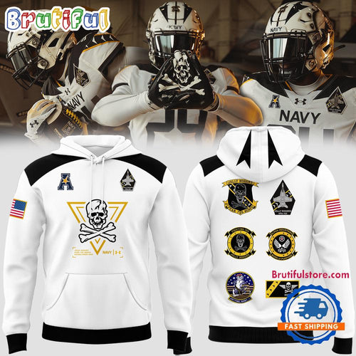Navy Midshipmen 2024 NCAA Football Special New Jolly Rogers Hoodie T-Shirt