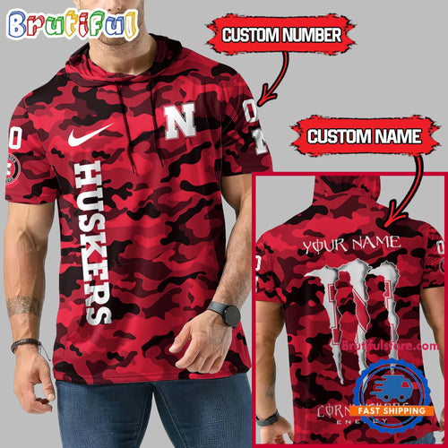 NCAA Nebraska Cornhuskers Special Camo Sleeveless Hoodie Design