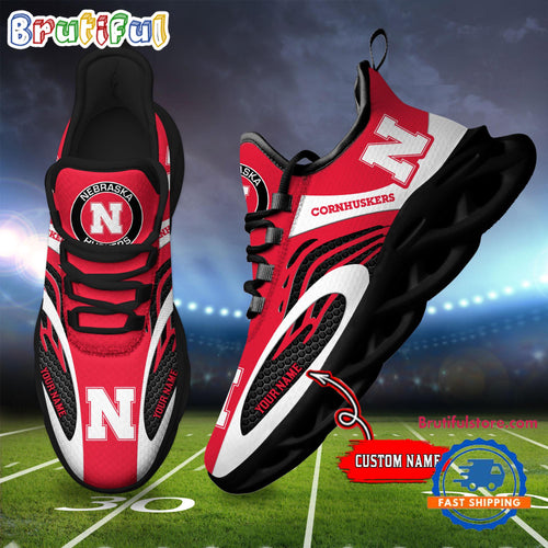 NCAA Nebraska Cornhuskers Sport Team New Design Max Soul Shoes Sneaker