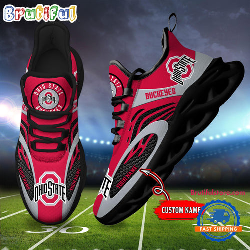 NCAA Ohio State Buckeyes Sport Team New Design Max Soul Shoes Sneaker