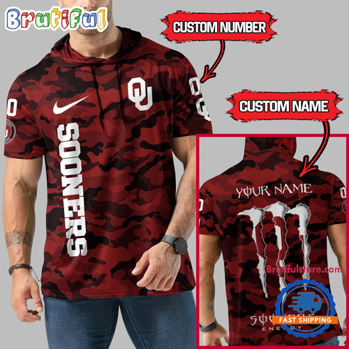 NCAA Oklahoma Sooners Special Camo Sleeveless Hoodie Design