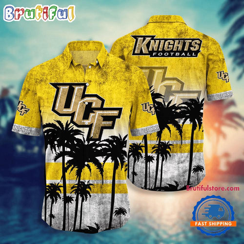 NCAA UCF Knights Palm Tree Tropical Summer Beach Hawaiian Shirt