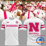 Nebraska Cornhuskers Football 2025 Breast Cancer Awareness T Shirt