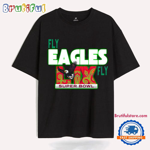 Neon Green Fly Eagles Fly Lix Super Bowl Champions T Shirt