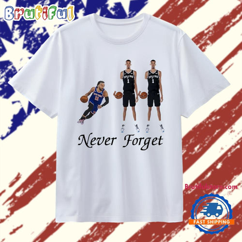 Never forget Knicks in 911 Jalen Brunson and 2 Victor Wembanyama T Shirt