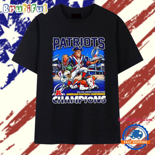 New England Patriots AFC Champions 2026 mascot T Shirt