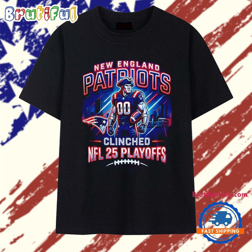 New England Patriots NFL 2025 Playoff Football mascot T Shirt