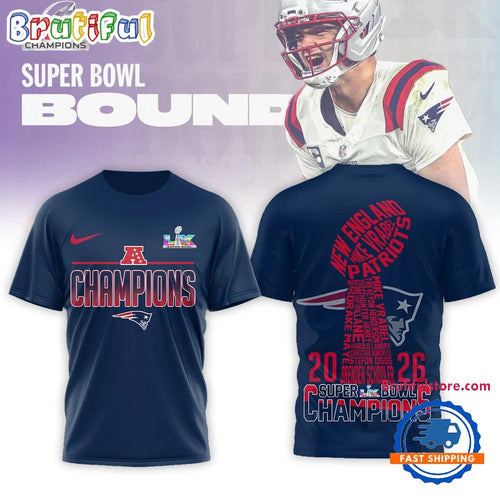 New England Patriots NFL 2026 Super Bowl LX New Design 3D Shirt