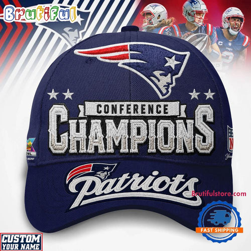 New England Patriots NFL 2026 Super Bowl LX Personalized Classic Cap