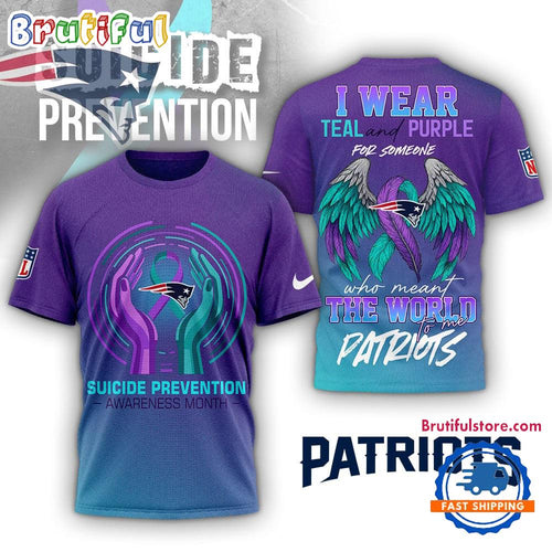 New England Patriots NFL National Suicide Prevention Month 3D Shirt
