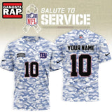 New York Giants 2026 NFL Salute to Service Camo New Design 3D Shirt, Football New Design Shirt