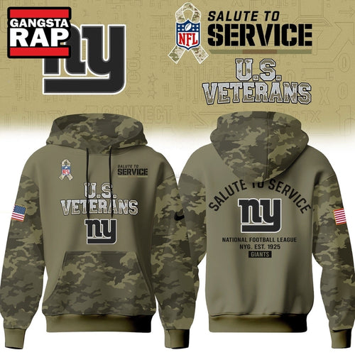 New York Giants NFL US Veterans Salute To Service 2026 Hoodie Shirt, Football New Design Shirt