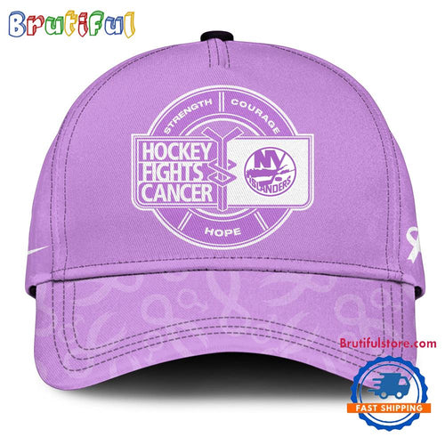 New York Islanders 2025 NHL Hockey Fights Cancer Limited Edition Cap