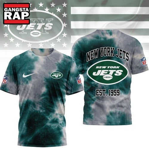 New York Jets NFL Sunday Legends Tie Dye 3D Shirt, Football New Design Shirt
