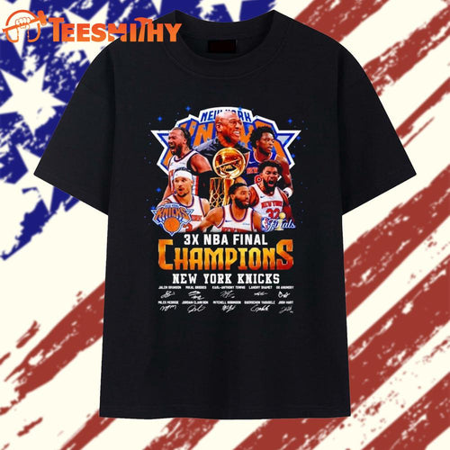 New York Knicks 3x NBA Final Champions T Shirt