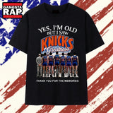 New York Knicks Greatness Legends Signatures Vintage Basketball T Shirt