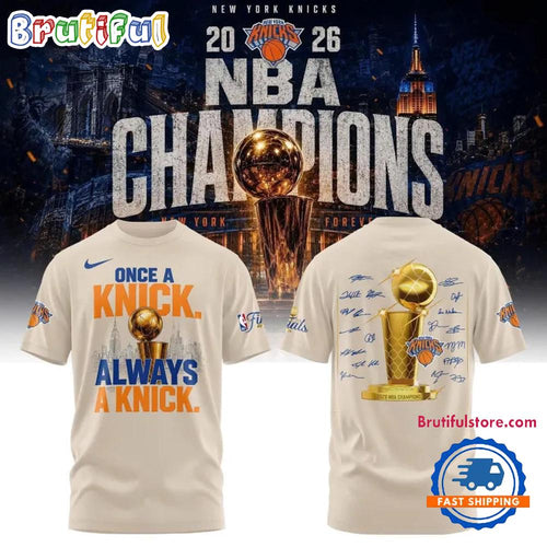 New York Knicks NBA Finals Champions 2026 Winner Signature 3D Shirt