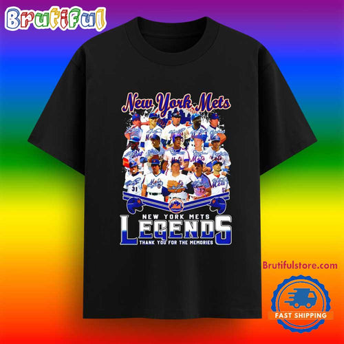 New York Mets Legends Thank You for the Memories Signature T Shirt
