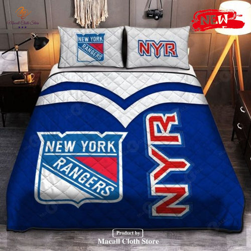 New York Rangers Quilt Bedding Set 060