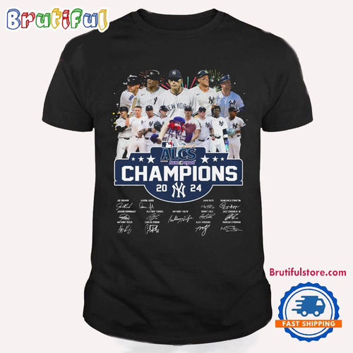 New York Yankees ALCS Champions 2024 Team Graphics Signature T Shirt
