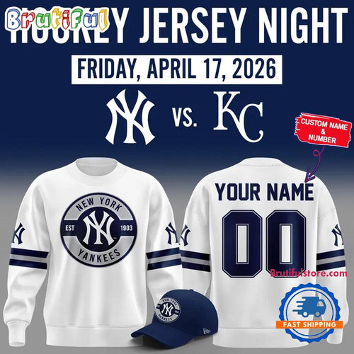 New York Yankees Hockey Jersey Night 2026 Limited Edition Sweatshirt