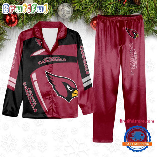 NFL Arizona Cardinals Special Football Team Winter Season Satin Pajamas Set