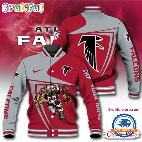 NFL Atlanta Falcons Football Mascot Limited New Design Baseball Jacket