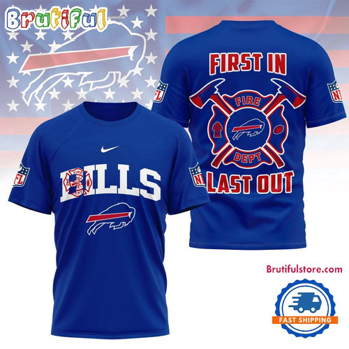 NFL Buffalo Bills 2025 Fire Dept Unisex 3D Shirt