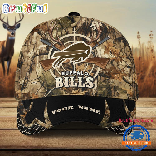 NFL Buffalo Bills Camo Hunting Cap, Football Team Camo Hunting Hats