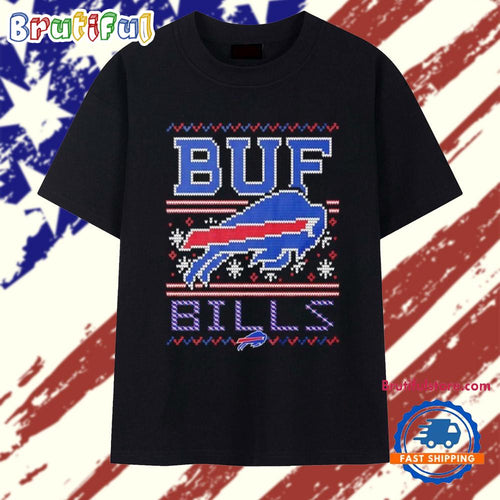 NFL Buffalo Bills Holiday Ugly Christmas 2025 T Shirt