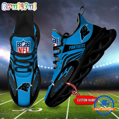 NFL Carolina Panthers Football Logo Team New Design Max Soul Shoes Sneaker