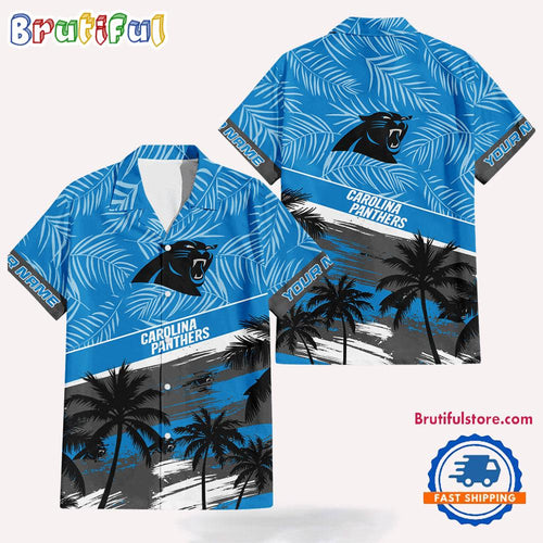 NFL Carolina Panthers Palm Tree Tropical Trendy Football Hawaiian Shirt