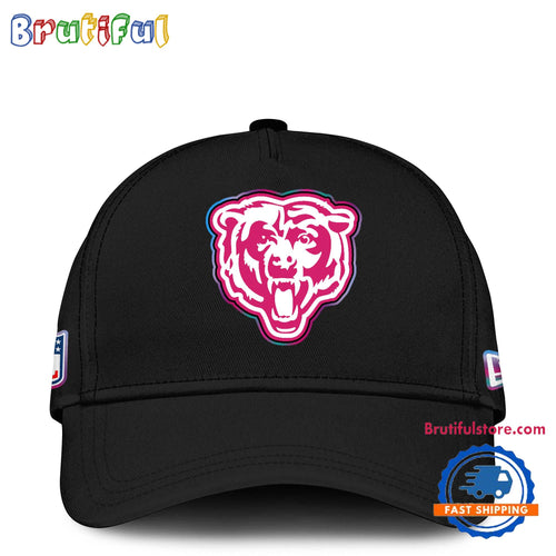 NFL Chicago Bears Crucial Catch Pink Breast Cancer Awareness New Football Cap Hats