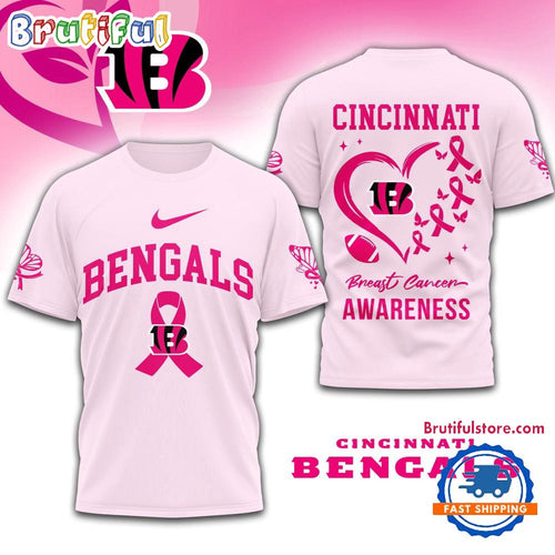 NFL Cincinnati Bengals Breast Cancer Awareness Limited Edition Unisex T Shirt