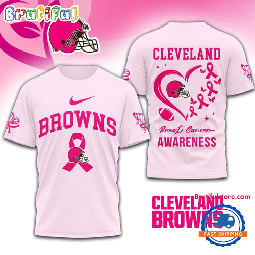 NFL Cleveland Browns Breast Cancer Awareness Limited Edition Unisex T Shirt