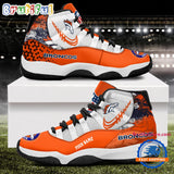 NFL Denver Broncos Football Team Custom Air Jordan 11 Shoes