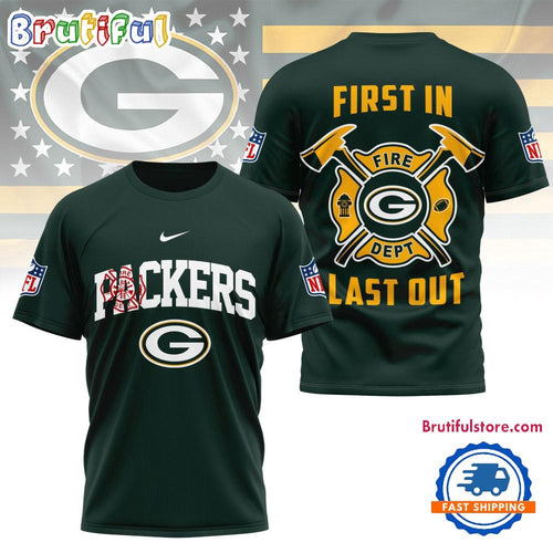 NFL Green Bay Packers 2025 Fire Dept Unisex 3D Shirt