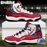 NFL Houston Texans Football Team Custom Air Jordan 11 Shoes