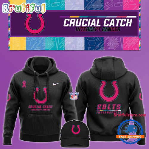 NFL Indianapolis Colts Crucial Catch Pink Breast Cancer Awareness New Unisex Hoodie, Sweatshirt, T Shirt