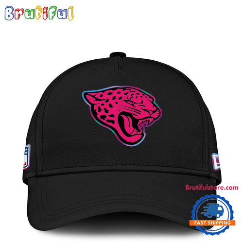 NFL Jacksonville Jaguars Crucial Catch Pink Breast Cancer Awareness New Football Cap Hats