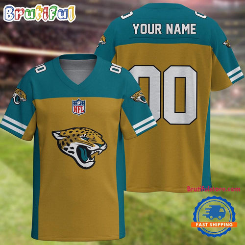 NFL Jacksonville Jaguars Team New Season Personalized Football Jersey