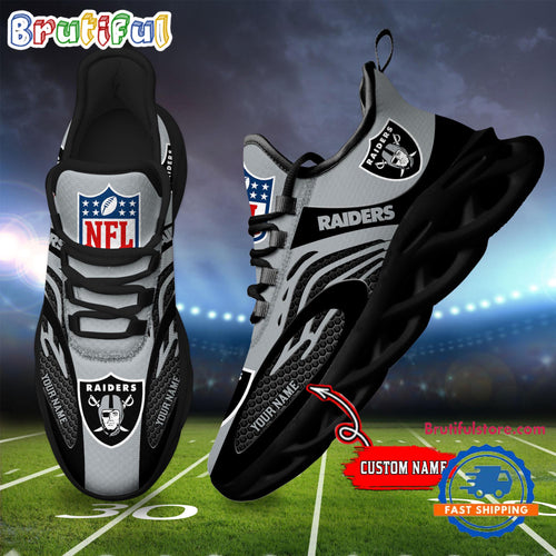 NFL Las Vegas Raiders Football Logo Team New Design Max Soul Shoes Sneaker
